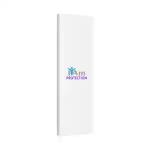 Vertical canvas wall art with 'I Am Protection' text and logo design.