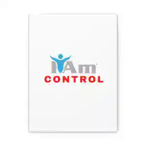Inspirational wall art with the phrase 'I Am Control' for home decor.