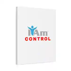 Inspirational 'I Am Control' canvas wall art for home decor.