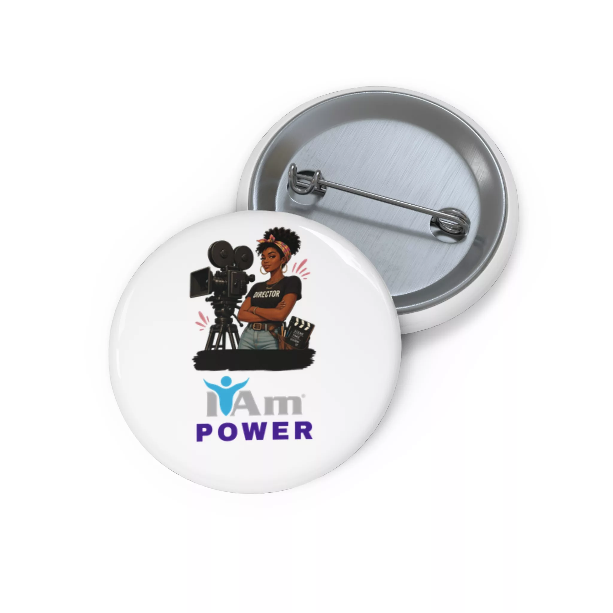 5537808897142960356_2048.webp Empowerment badge for creators with film camera and 'I Am Power' text.