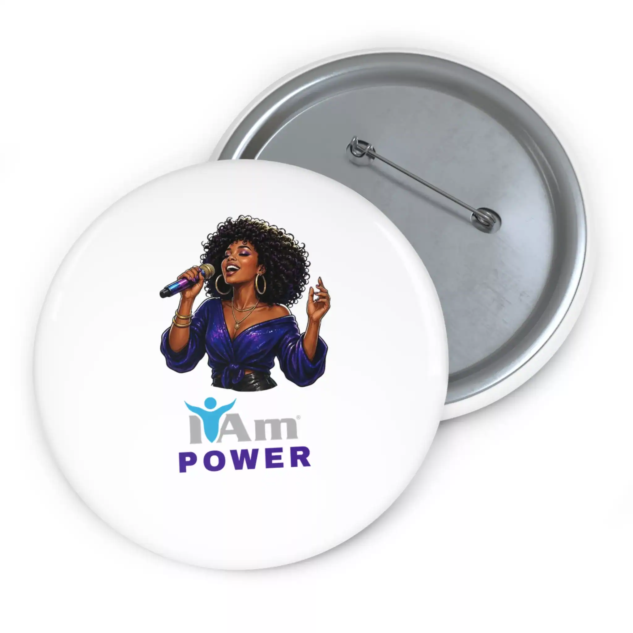 5983777630116292888_2048.webp Empowering singer with 'I Am Power' badge for inventors and builders.