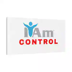 Inspirational wall art with 'I Am Control' message for home decor.