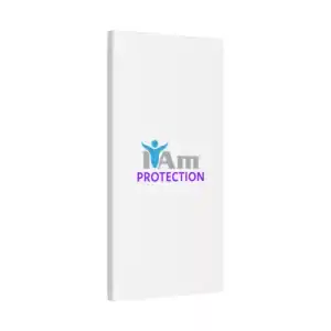 Inspirational wall art with 'I Am Protection' message and figure icon.