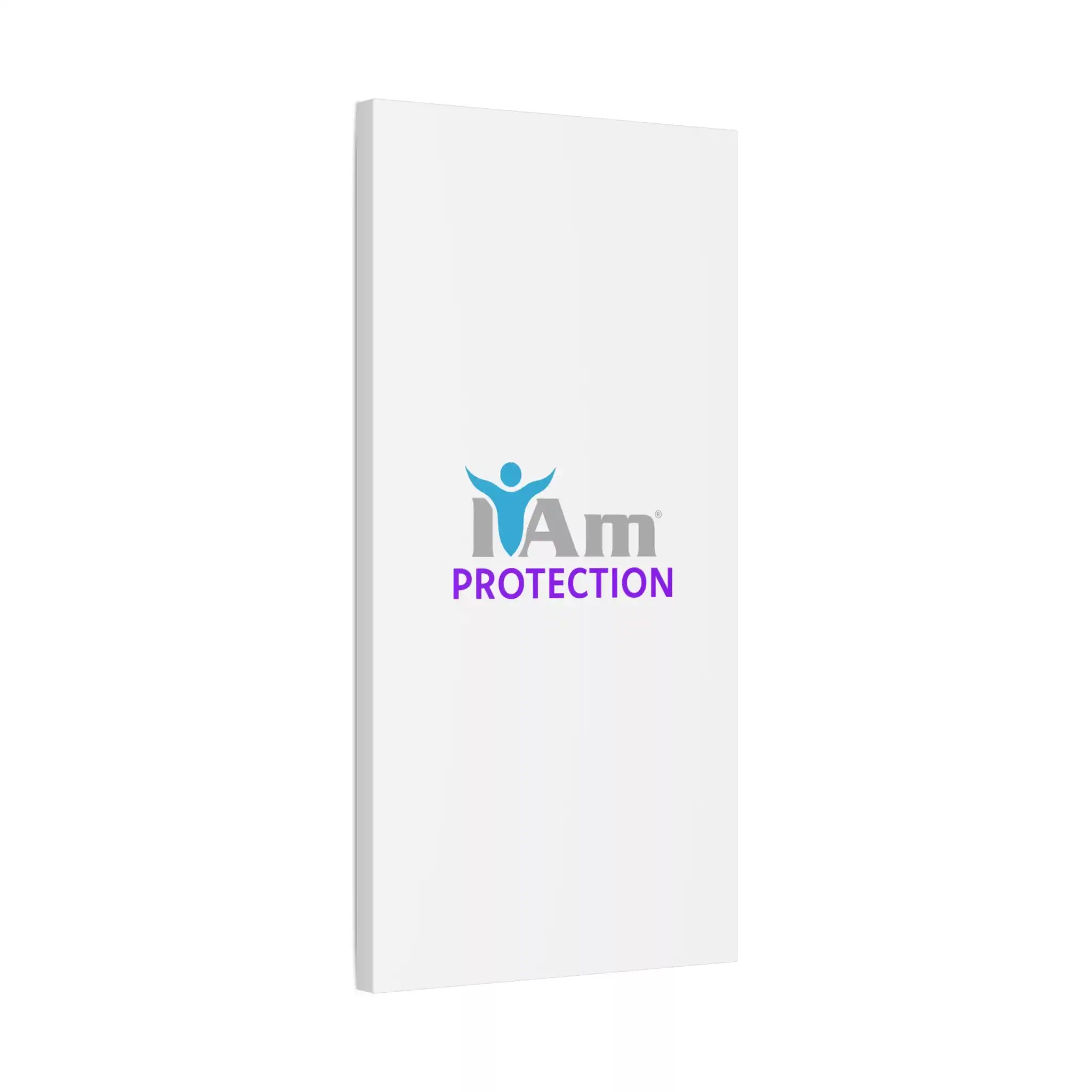 708405514787185843_2048.webp Inspirational wall art with 'I Am Protection' message and figure icon.