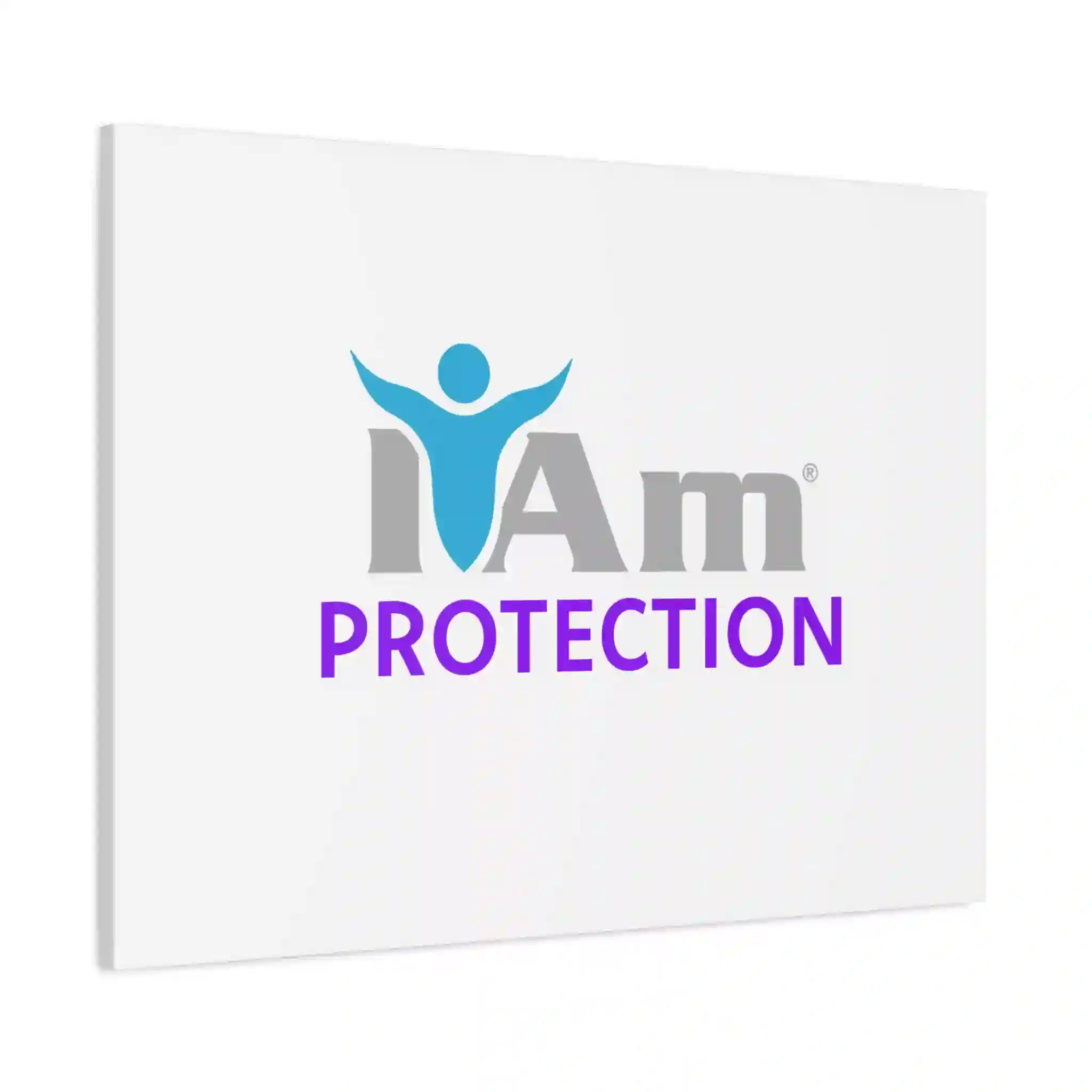 7749238309462448290_2048.webp Inspirational wall art with 'I Am Protection' message and figure design.
