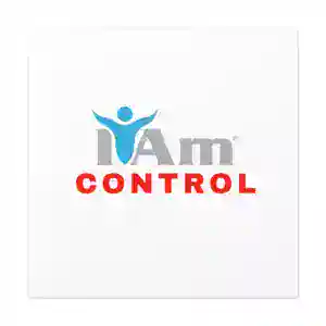 I Am Control logo with a blue figure and bold red text.