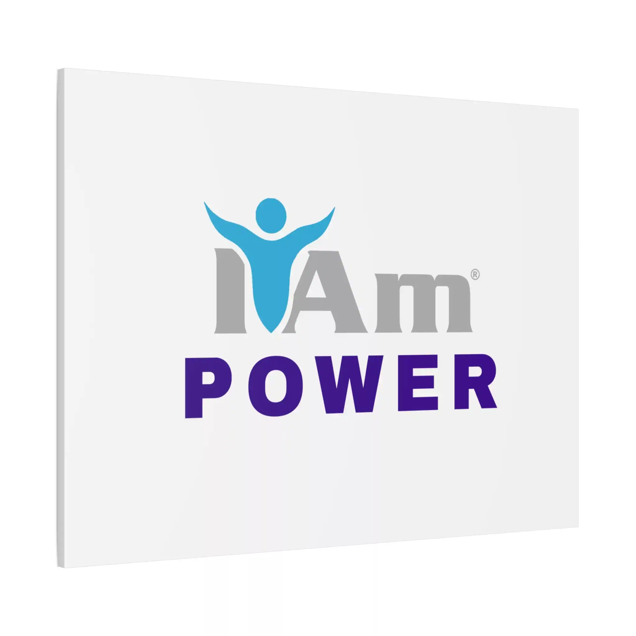 7776722993802552843_2048.webp Inspirational wall art with 'I Am Power' message and a human figure icon.