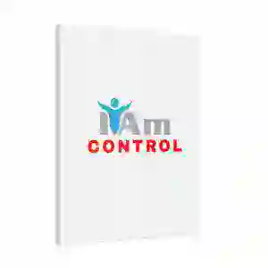 Inspirational wall art with 'I Am Control' message for home decor.