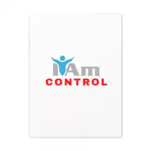 Inspirational wall art with 'I Am Control' message for home decor.