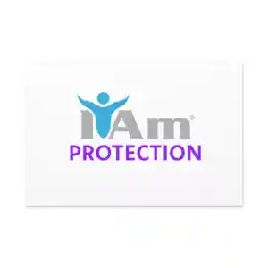I Am Protection logo with a stylized human figure and bold text.