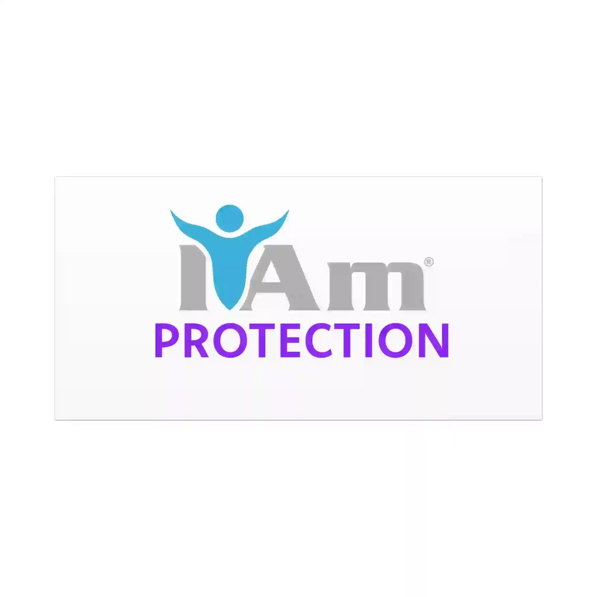 840926513583755656_2048.webp Inspirational wall art with 'I Am Protection' message and human figure logo.