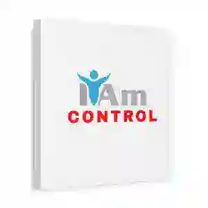 Inspirational wall art with 'I Am Control' message for home decor.