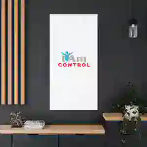 Inspirational wall art with 'I Am Control' message for home decor.