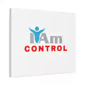 Inspirational wall art with 'I Am Control' message for home decor.