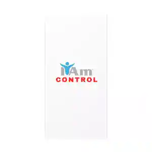 Inspirational wall art with 'I Am Control' message for home decor.