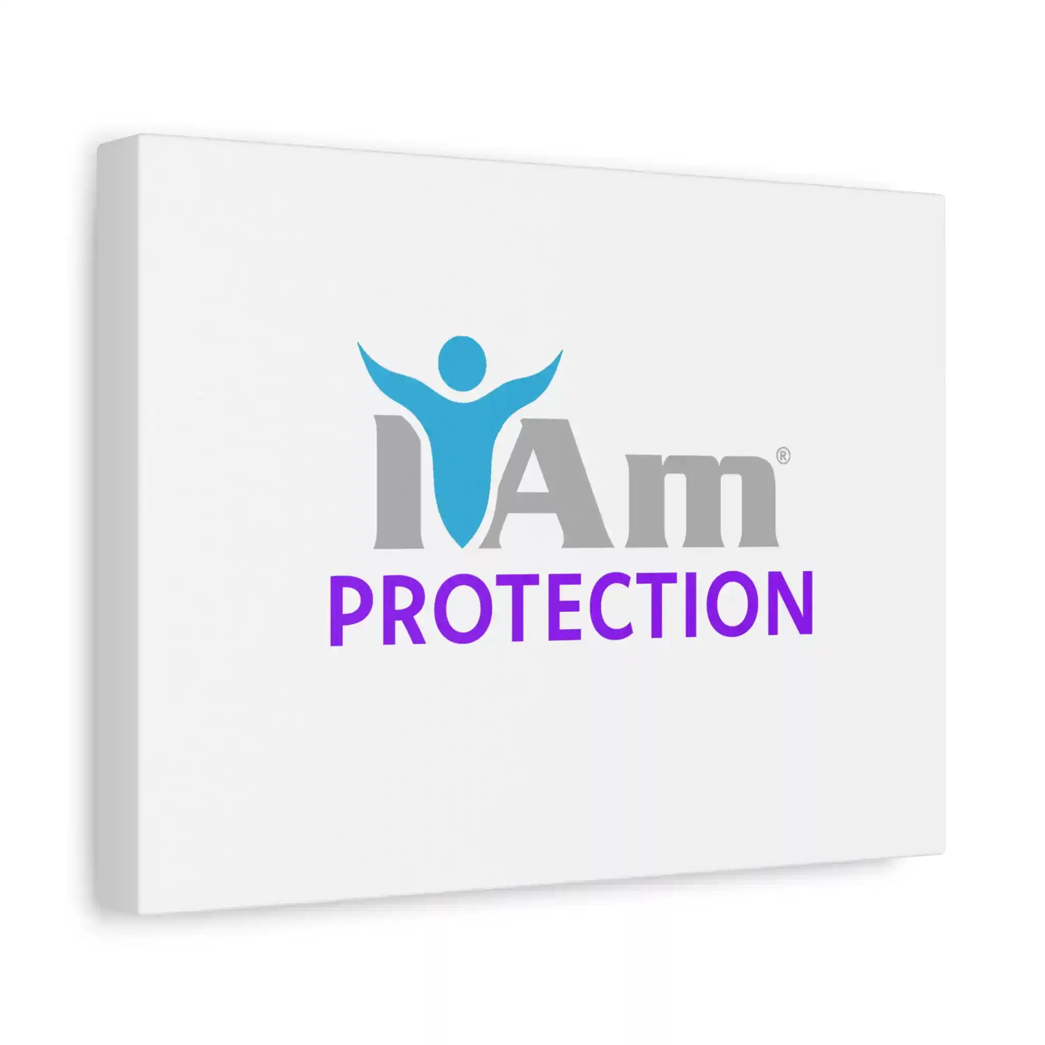 9643438335678694350_2048.webp Inspirational wall art with 'I Am Protection' message and abstract figure design.