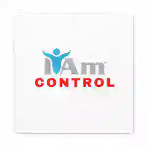 I Am Control logo with a human figure and bold text for home decor.
