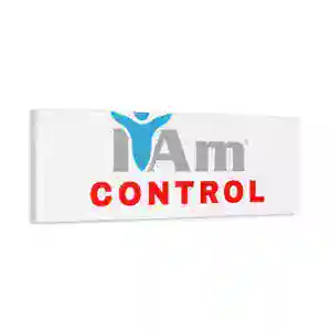 Inspirational wall art with 'I Am Control' message for home decor.