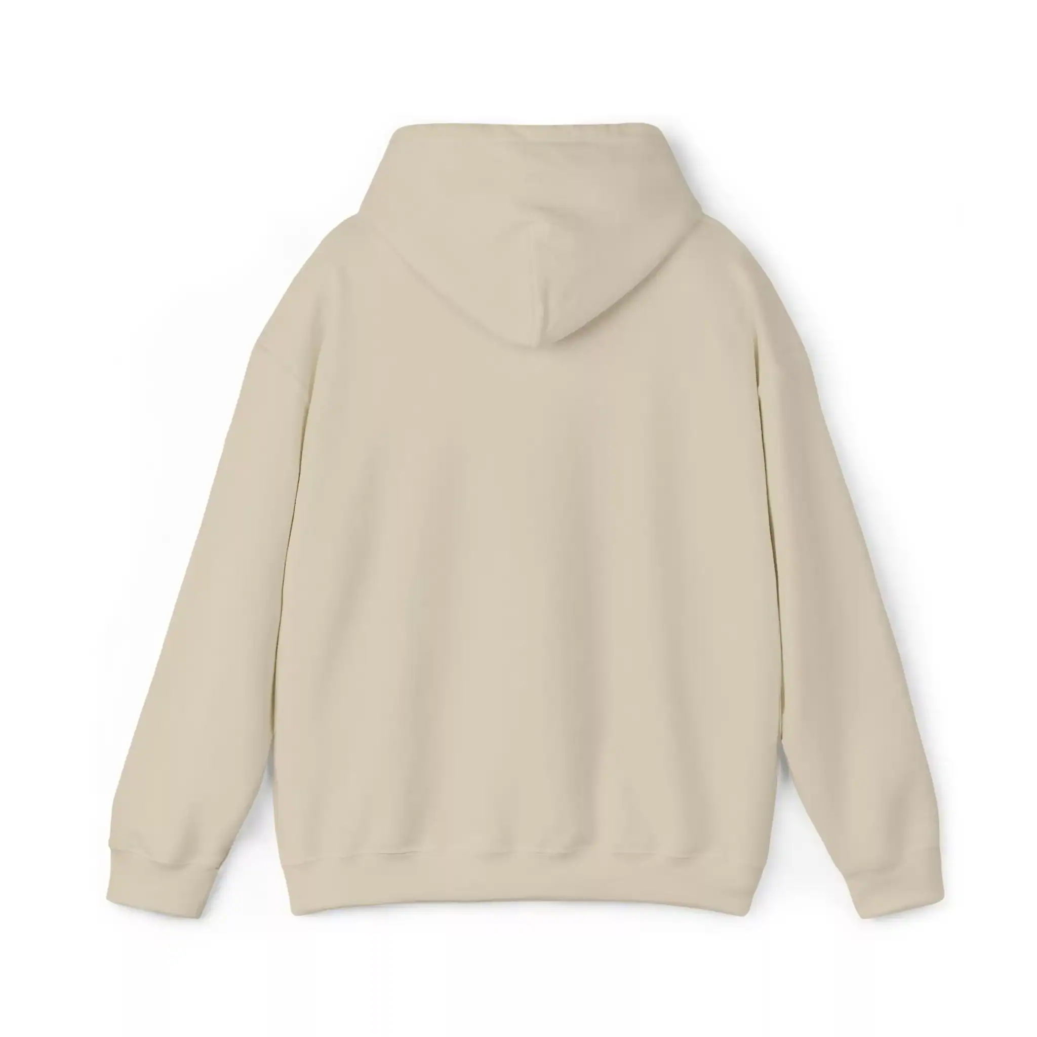 5894101984934173612_2048.webp Cream-colored hoodie with a hood, back view, casual style.