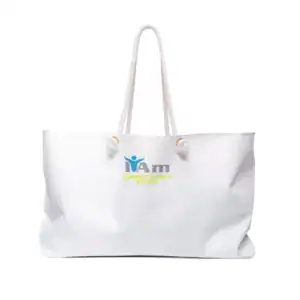White canvas tote bag with 'Correct Ideas & Beliefs' logo and handles.
