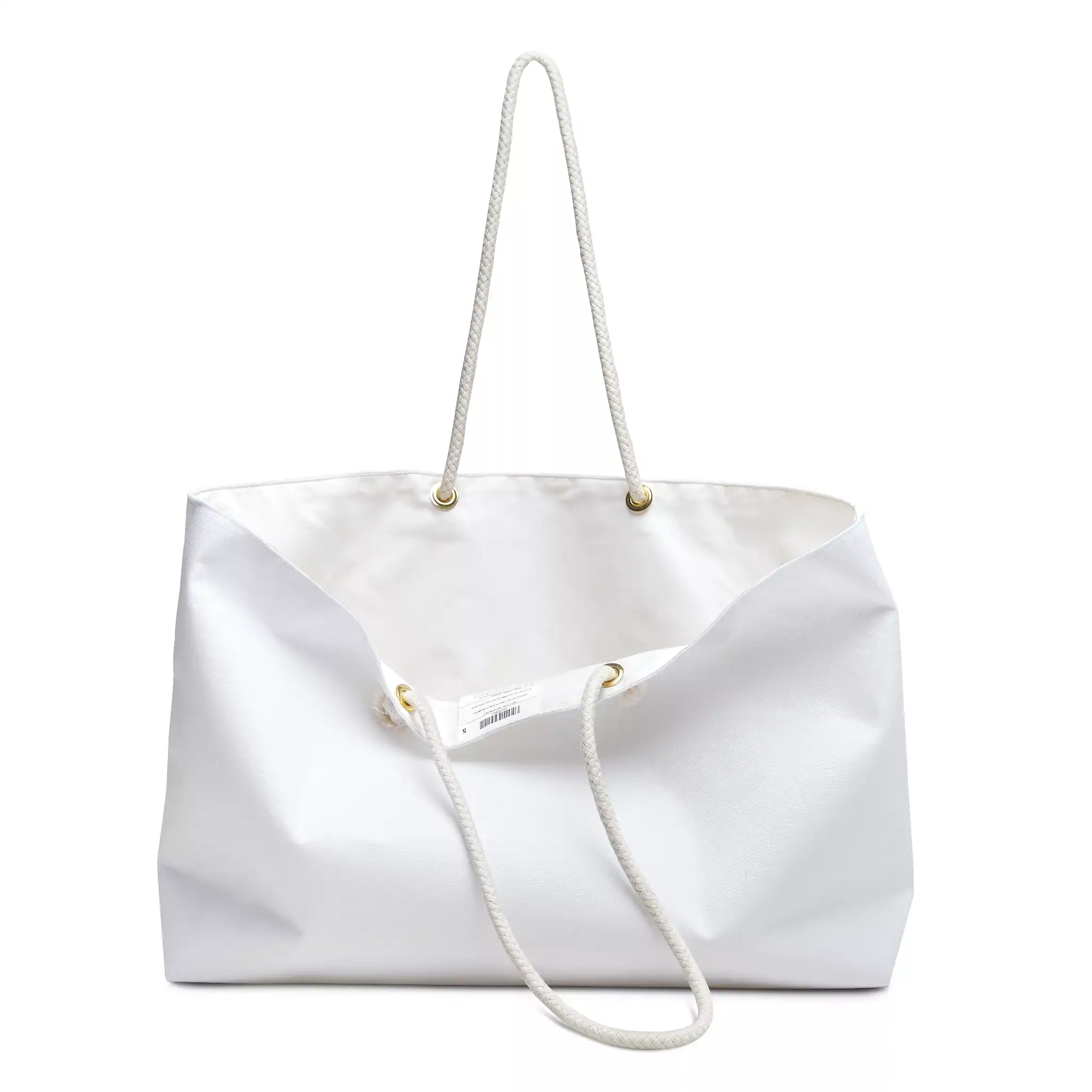 7935593136301749851_2048.webp White canvas tote bag with rope handles for travel and daily use.